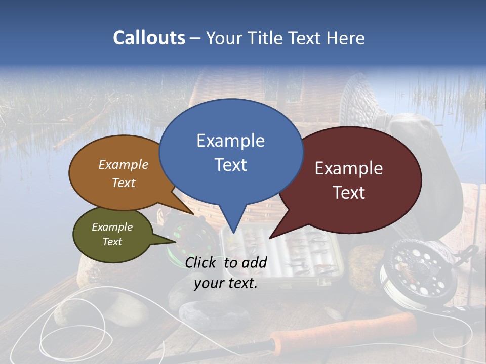 Fly Fishing Rod PowerPoint Template