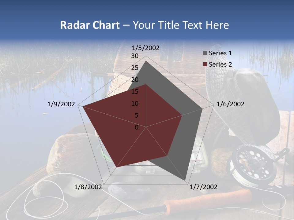 Fly Fishing Rod PowerPoint Template