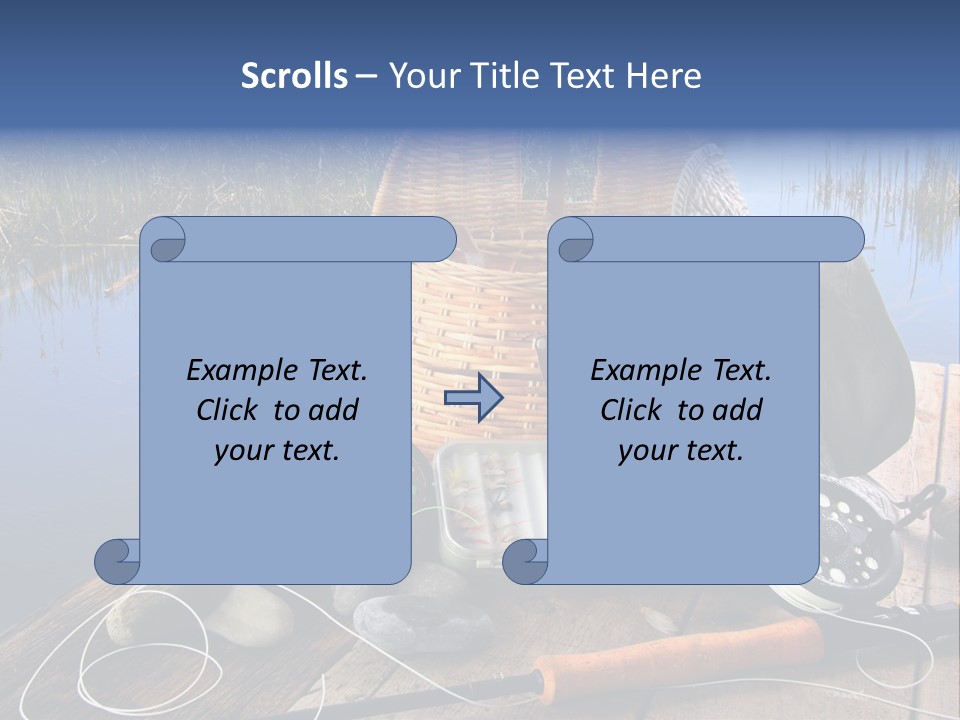 Fly Fishing Rod PowerPoint Template