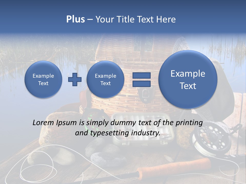 Fly Fishing Rod PowerPoint Template