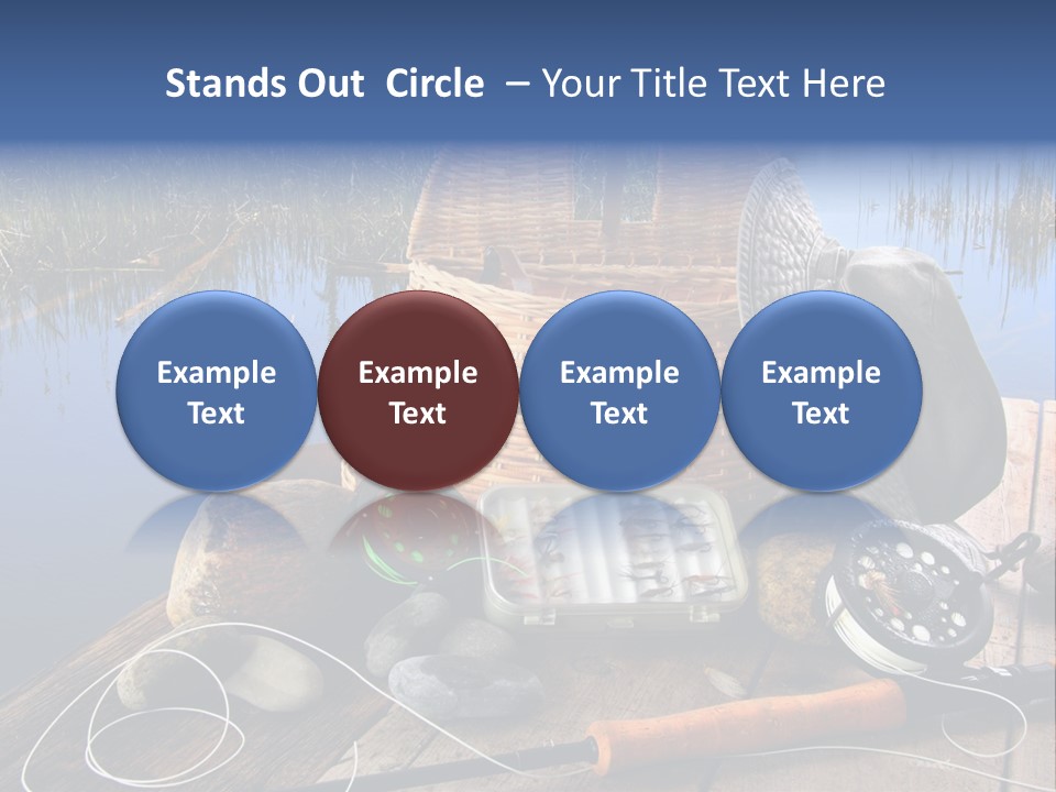 Fly Fishing Rod PowerPoint Template