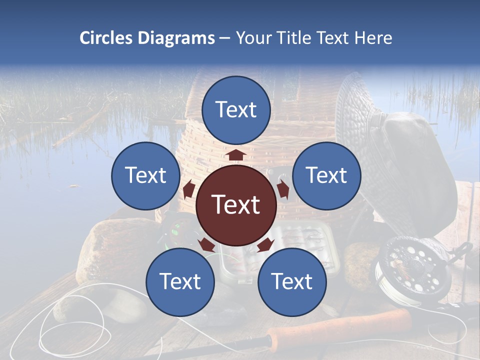 Fly Fishing Rod PowerPoint Template