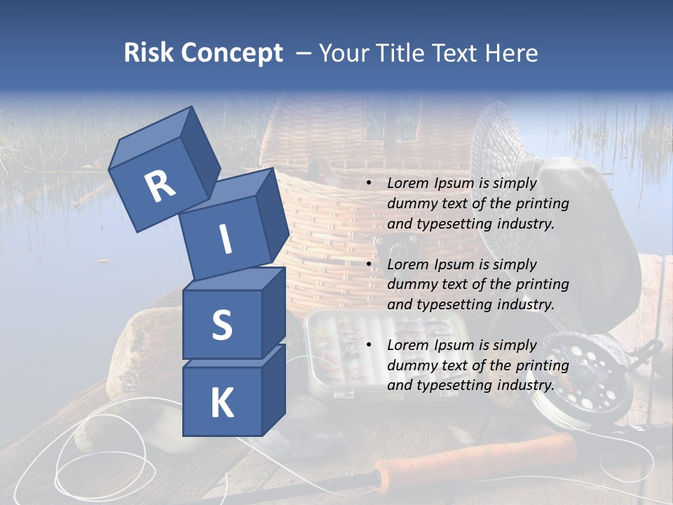 Fly Fishing Rod PowerPoint Template