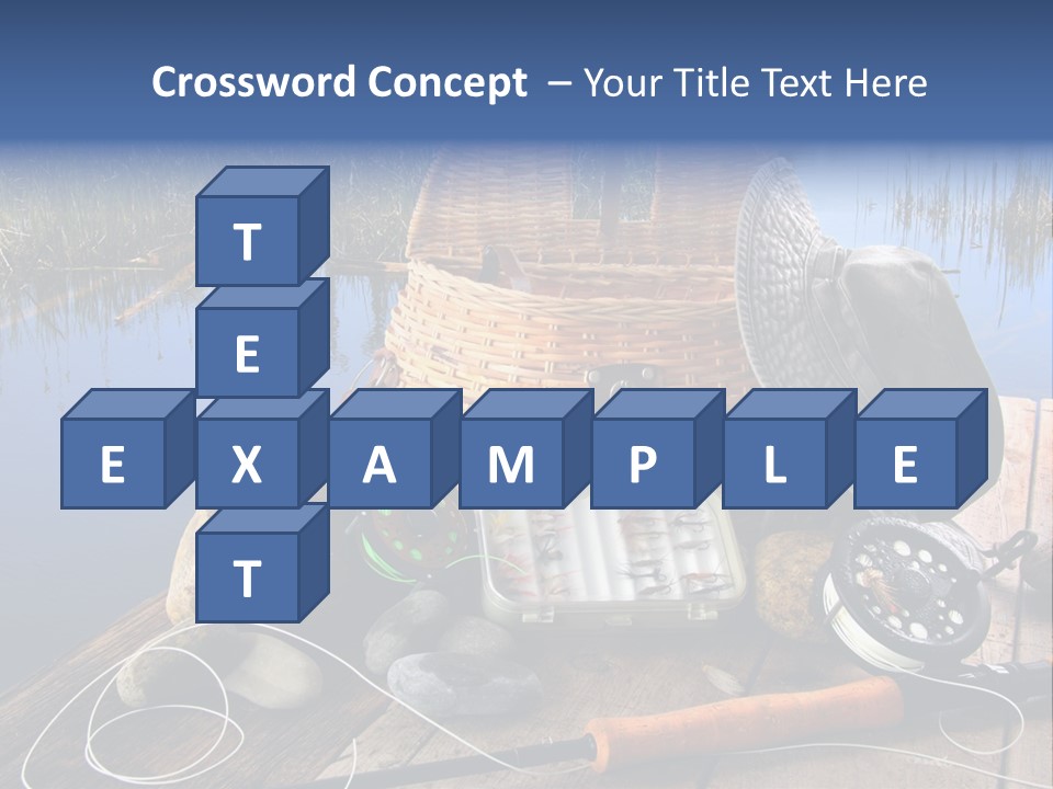 Fly Fishing Rod PowerPoint Template