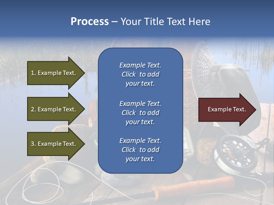 Fly Fishing Rod PowerPoint Template
