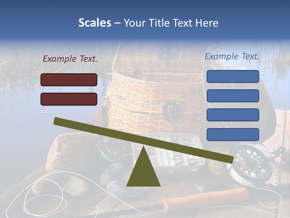 Fly Fishing Rod PowerPoint Template
