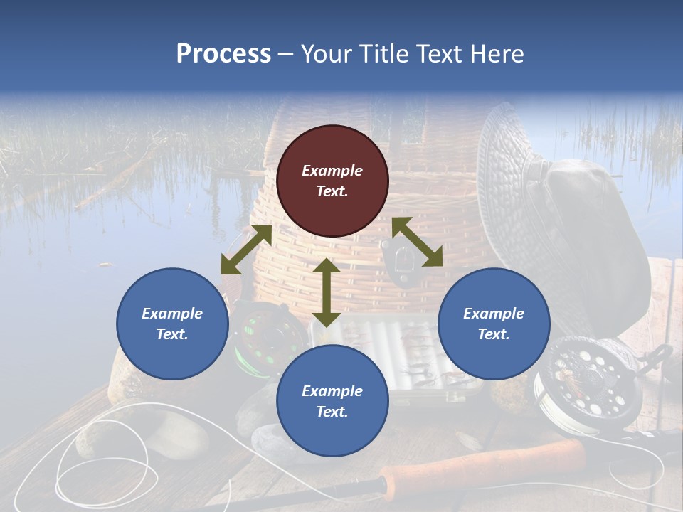 Fly Fishing Rod PowerPoint Template
