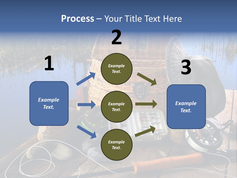 Fly Fishing Rod PowerPoint Template