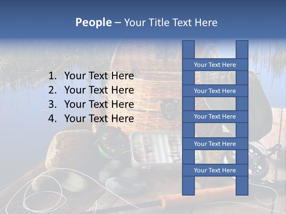 Fly Fishing Rod PowerPoint Template