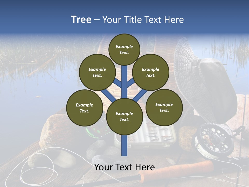 Fly Fishing Rod PowerPoint Template