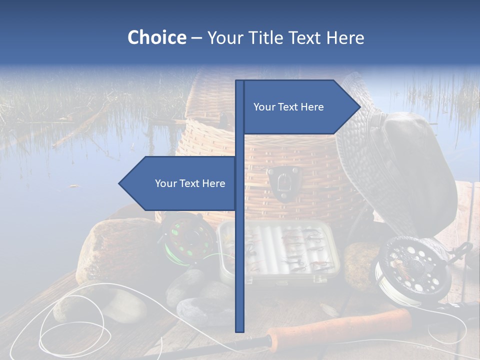 Fly Fishing Rod PowerPoint Template