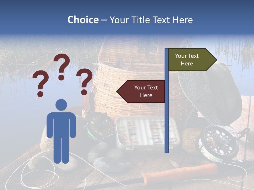 Fly Fishing Rod PowerPoint Template