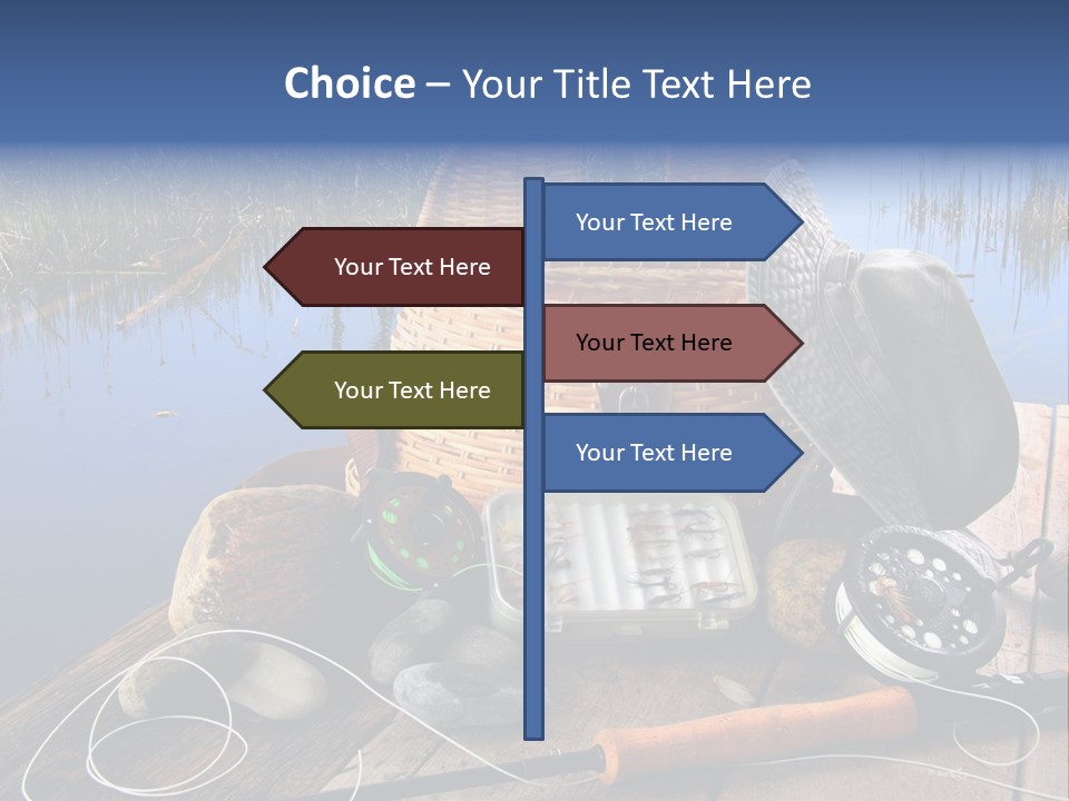 Fly Fishing Rod PowerPoint Template