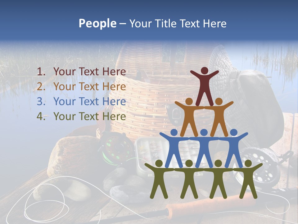 Fly Fishing Rod PowerPoint Template