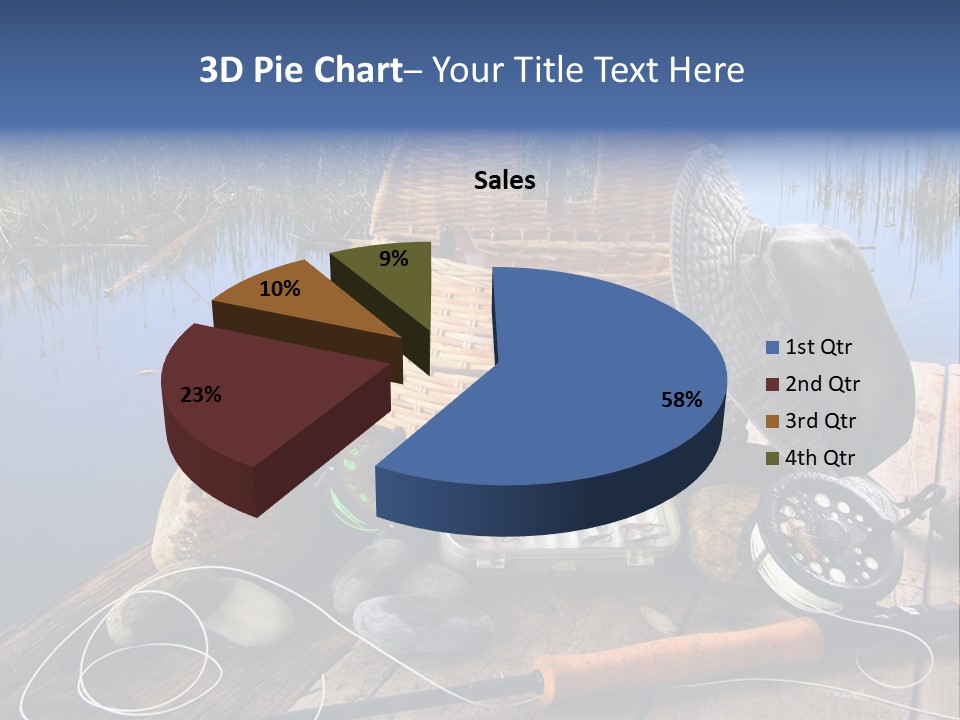 Fly Fishing Rod PowerPoint Template