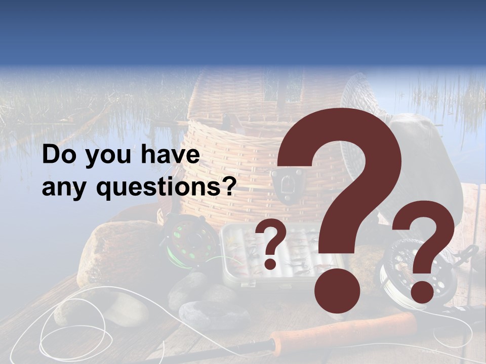 Fly Fishing Rod PowerPoint Template