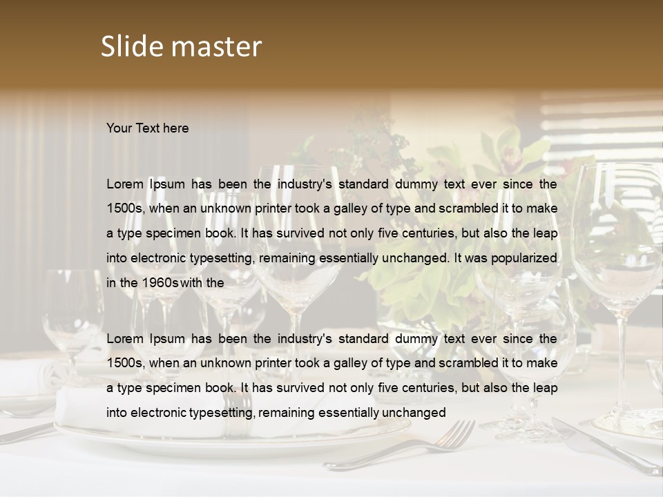 Table Set PowerPoint Template
