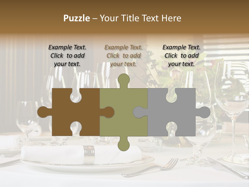 Table Set PowerPoint Template