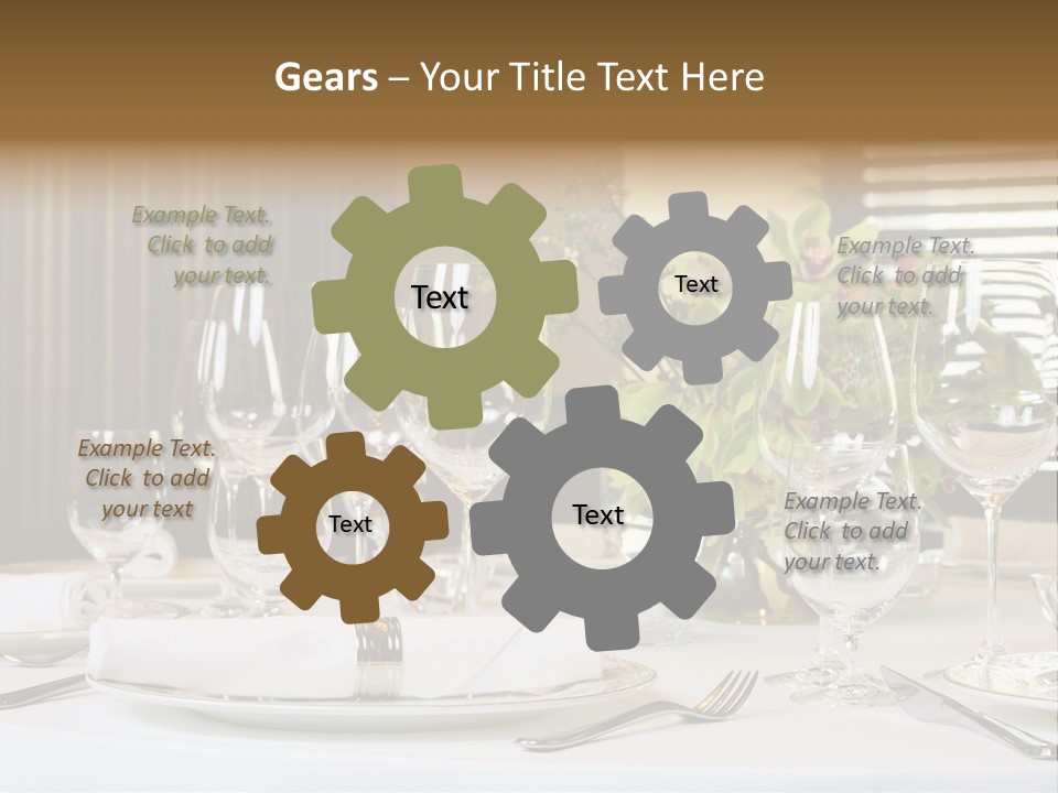 Table Set PowerPoint Template