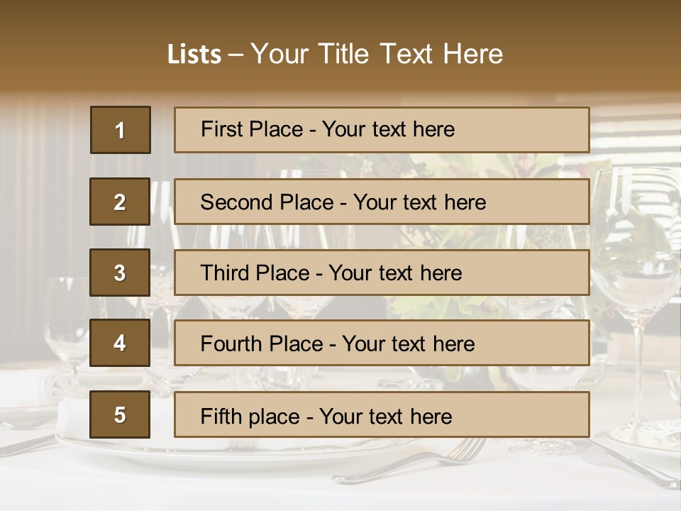 Table Set PowerPoint Template