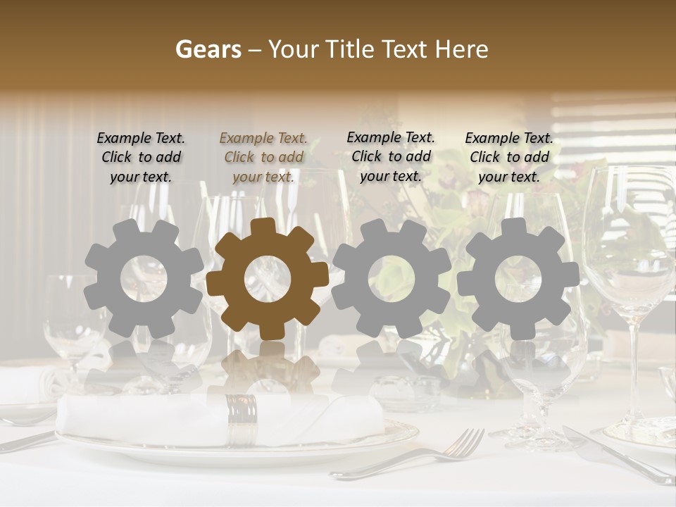 Table Set PowerPoint Template