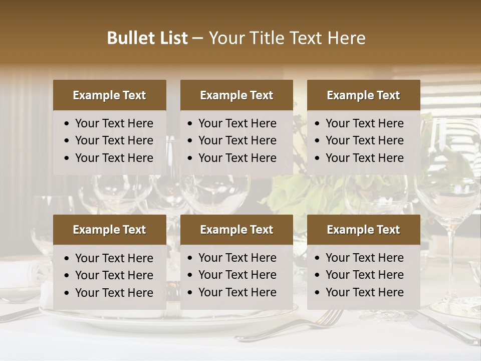 Table Set PowerPoint Template