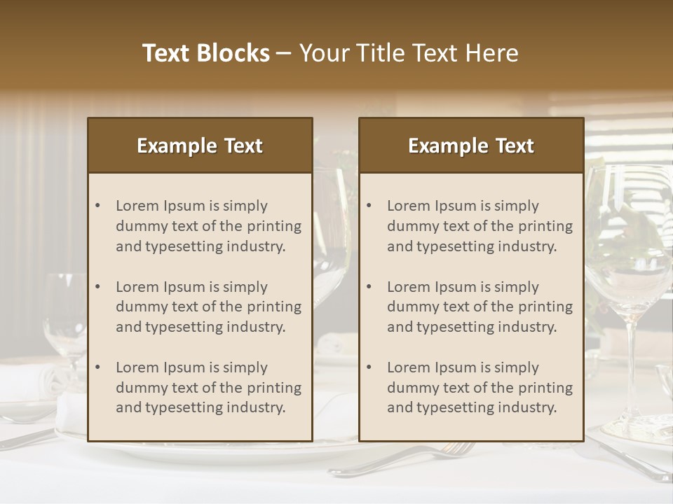 Table Set PowerPoint Template