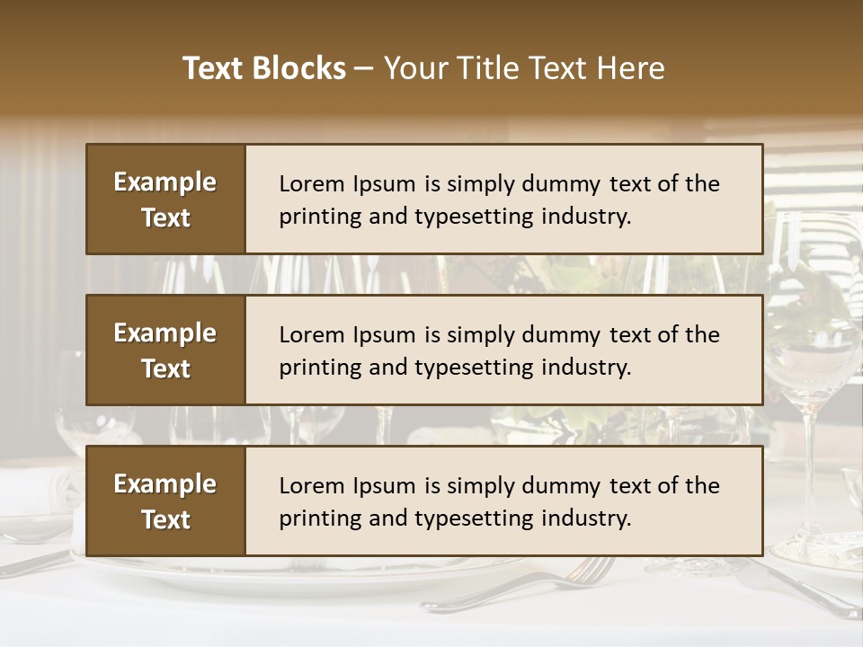 Table Set PowerPoint Template