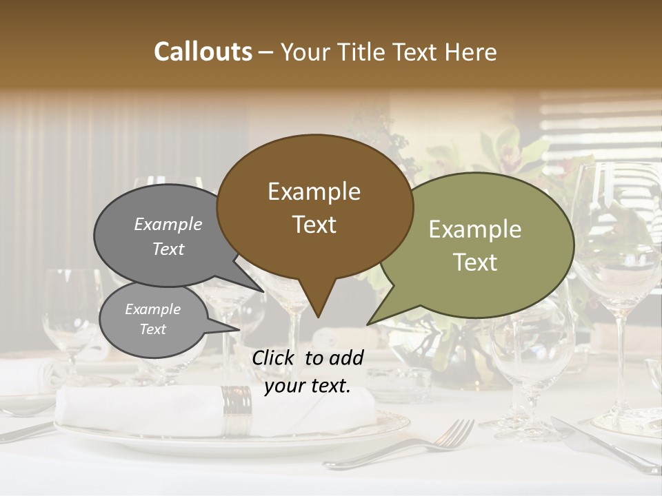 Table Set PowerPoint Template
