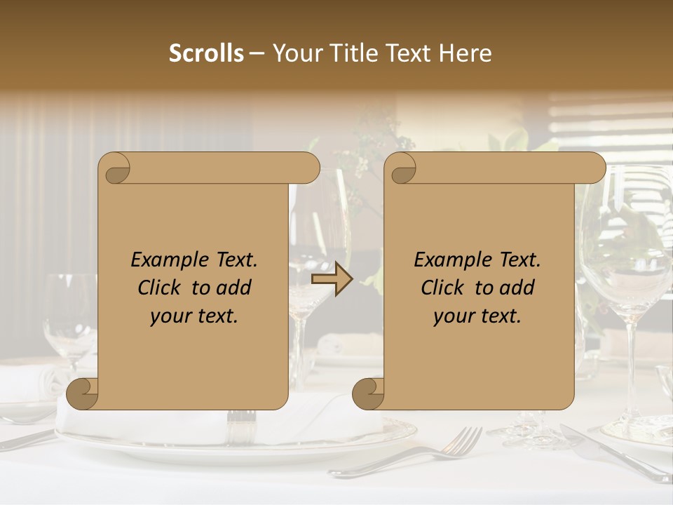 Table Set PowerPoint Template