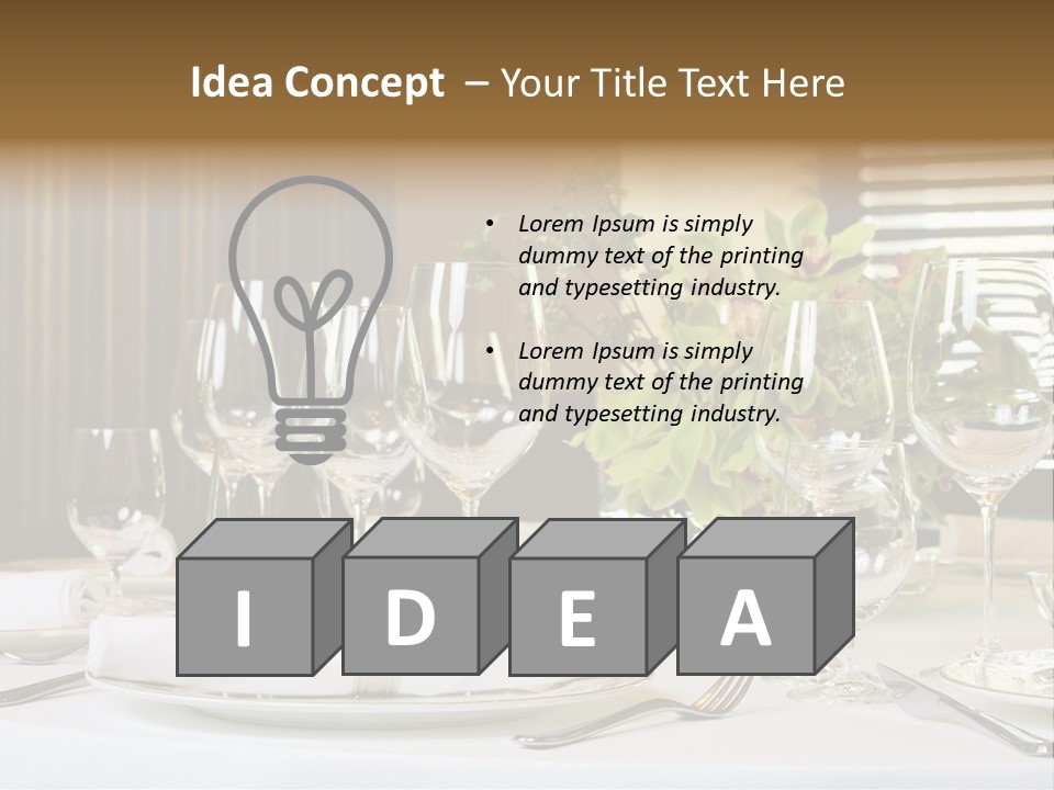 Table Set PowerPoint Template