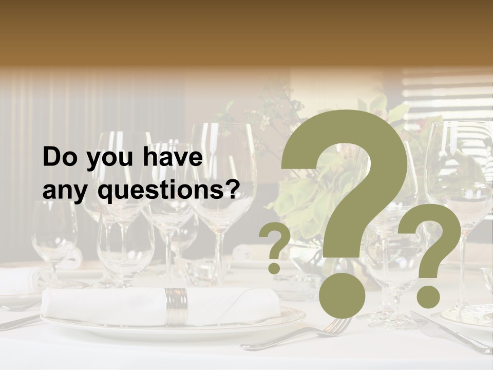 Table Set PowerPoint Template