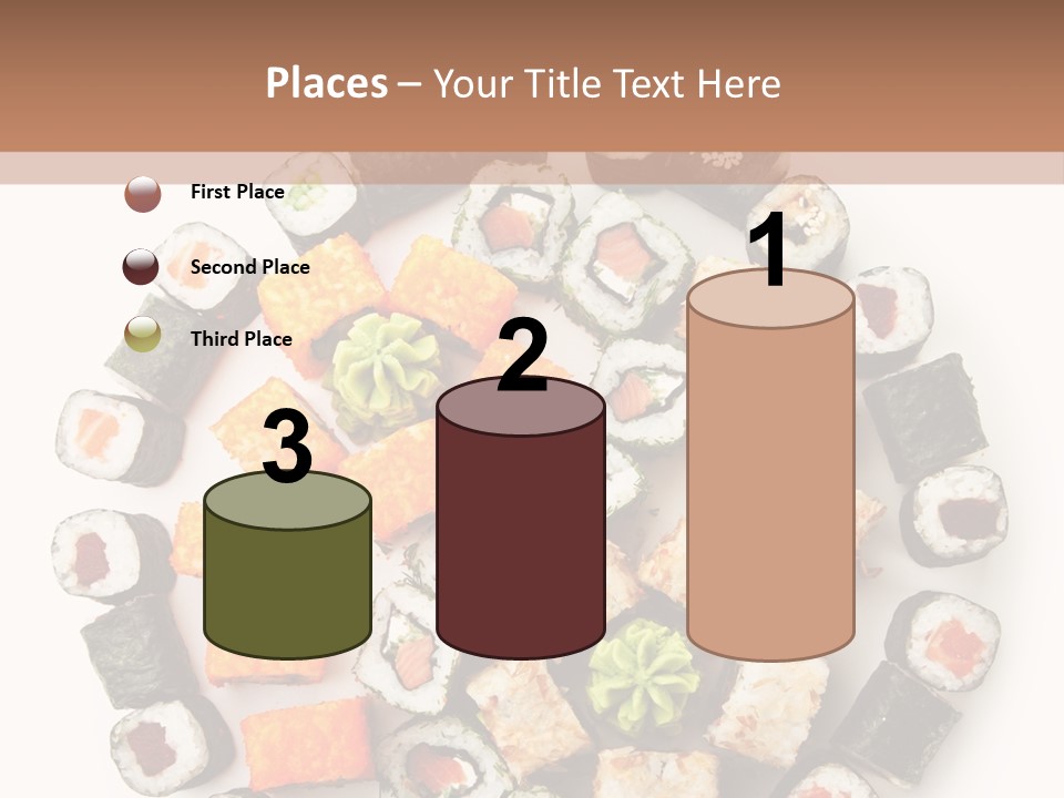 Fresh Wasabi Roll PowerPoint Template