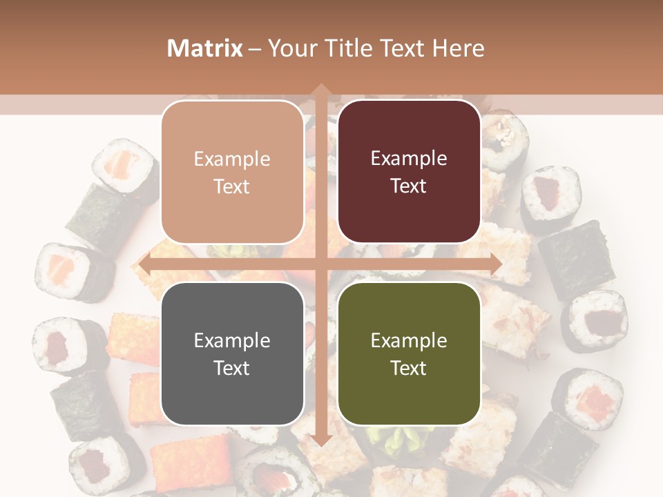 Fresh Wasabi Roll PowerPoint Template