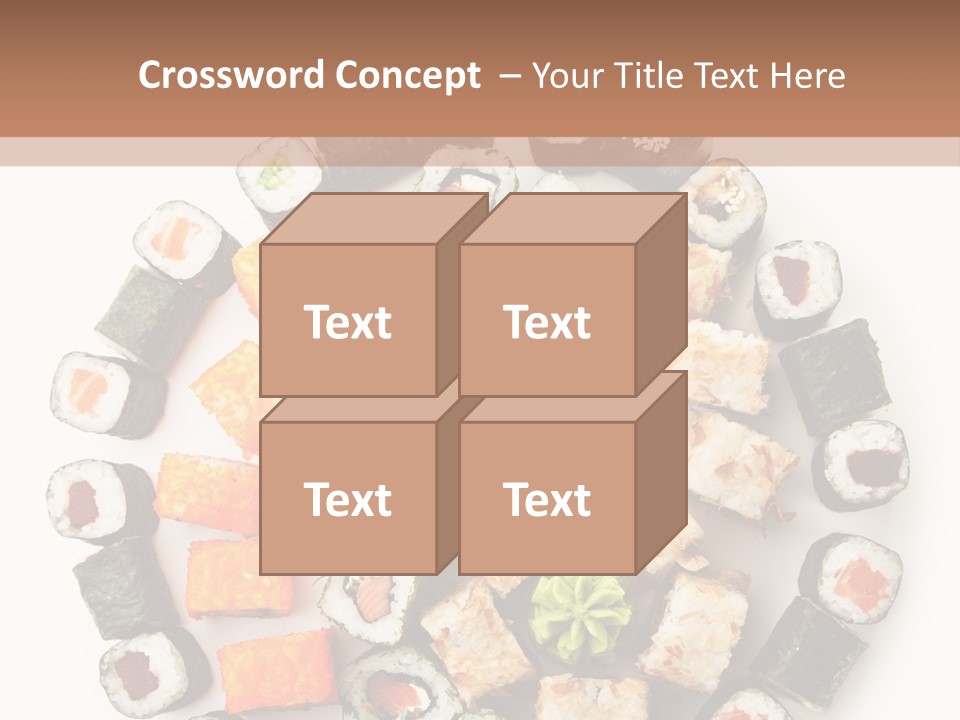 Fresh Wasabi Roll PowerPoint Template