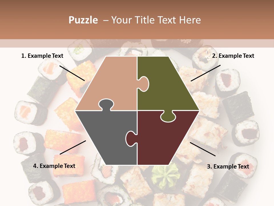 Fresh Wasabi Roll PowerPoint Template