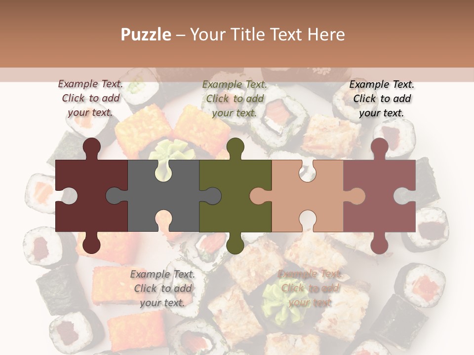 Fresh Wasabi Roll PowerPoint Template