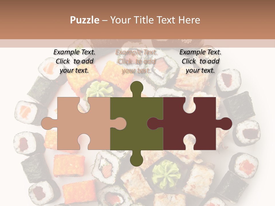 Fresh Wasabi Roll PowerPoint Template