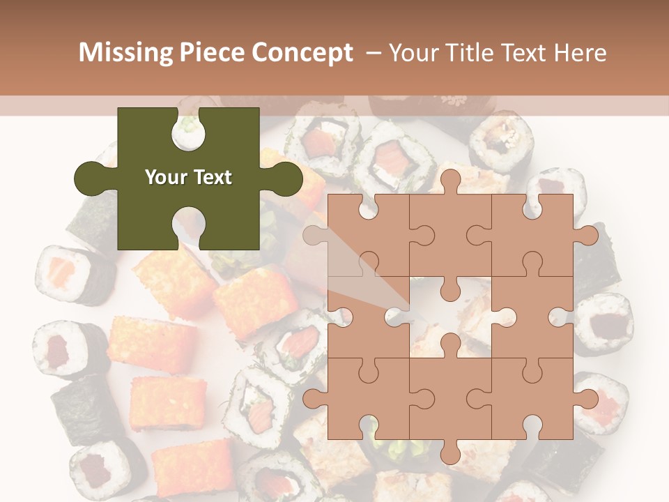 Fresh Wasabi Roll PowerPoint Template