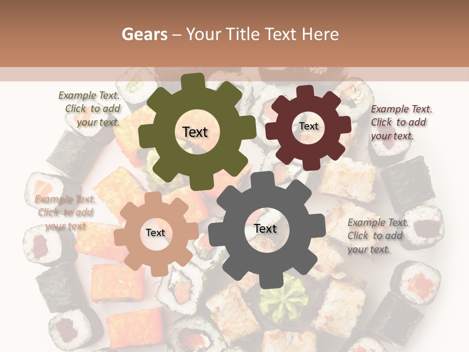 Fresh Wasabi Roll PowerPoint Template