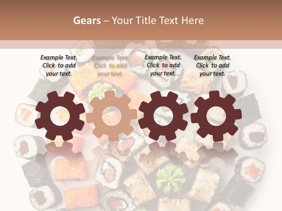 Fresh Wasabi Roll PowerPoint Template