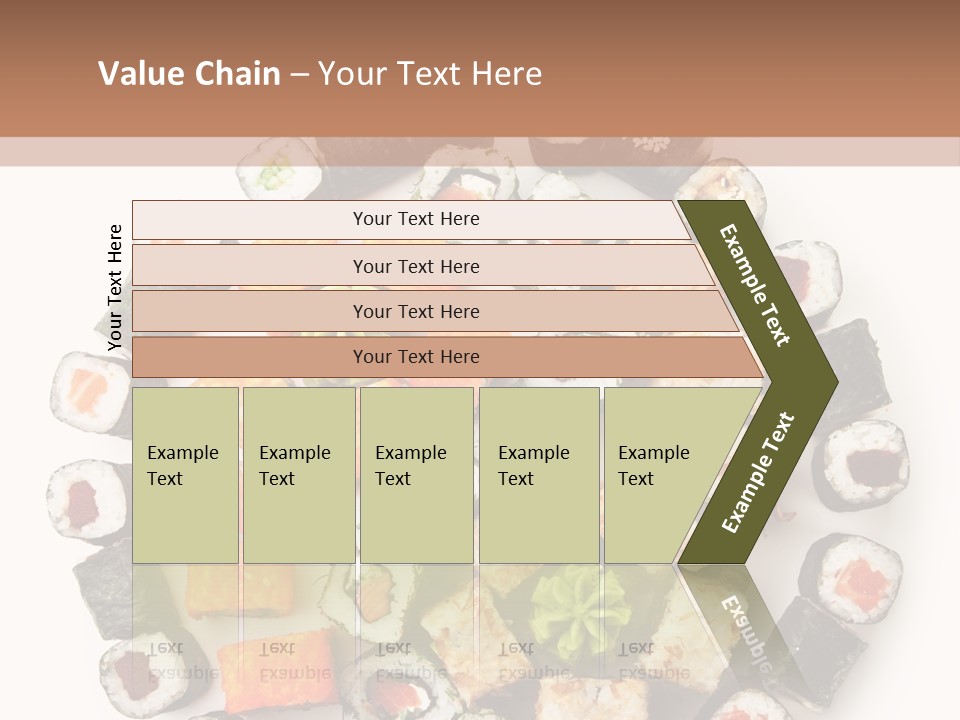 Fresh Wasabi Roll PowerPoint Template