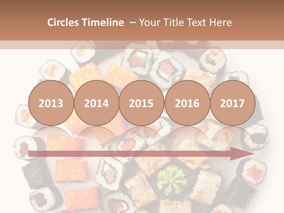 Fresh Wasabi Roll PowerPoint Template