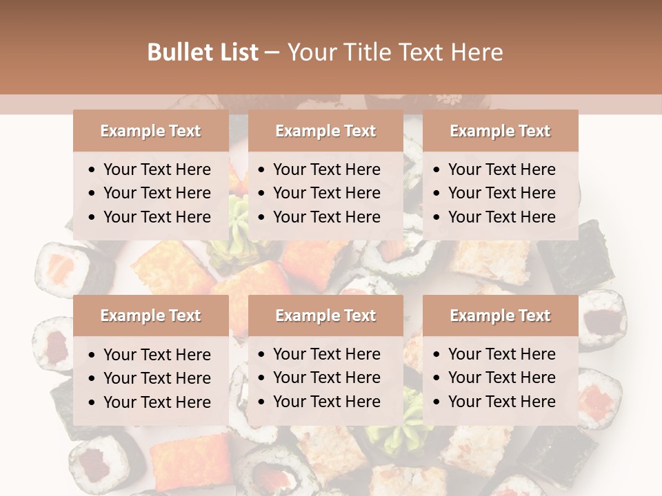 Fresh Wasabi Roll PowerPoint Template