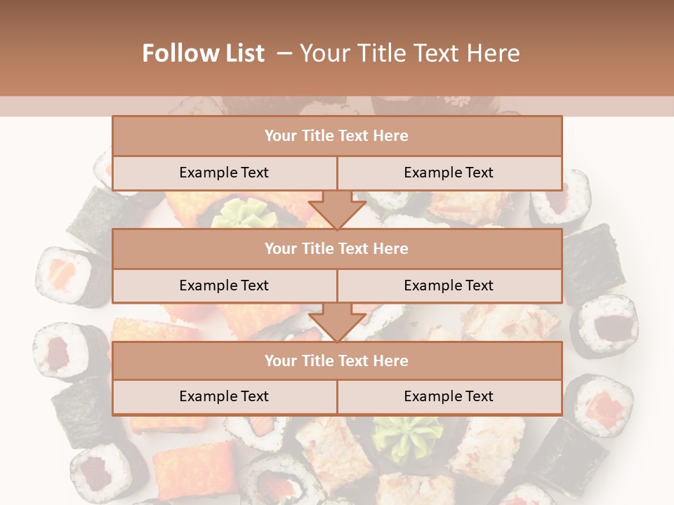 Fresh Wasabi Roll PowerPoint Template