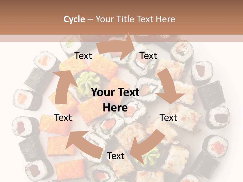 Fresh Wasabi Roll PowerPoint Template