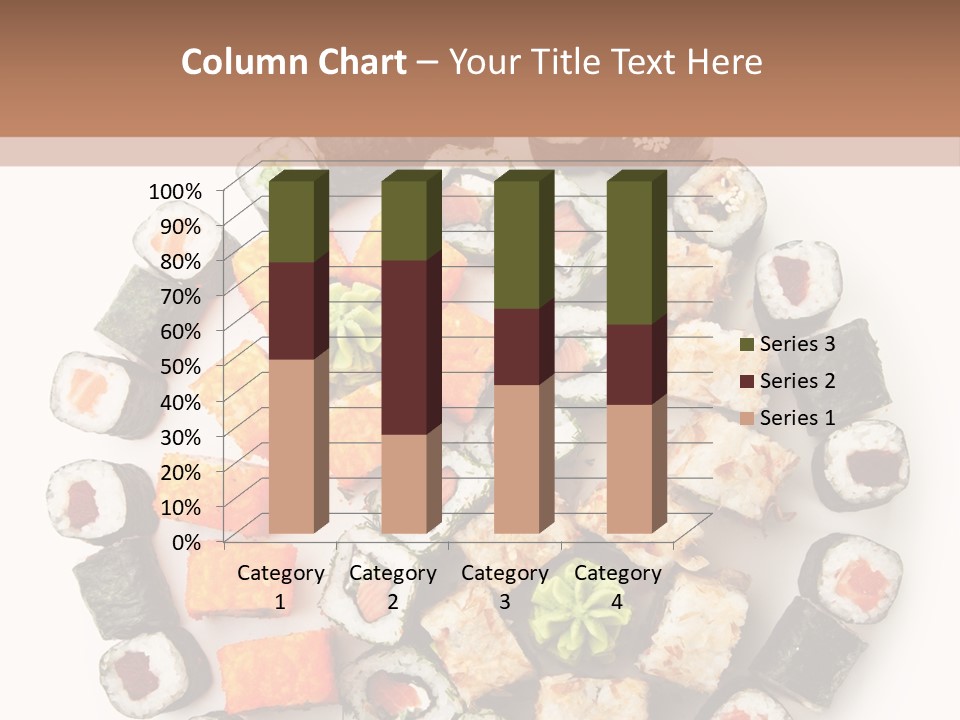 Fresh Wasabi Roll PowerPoint Template