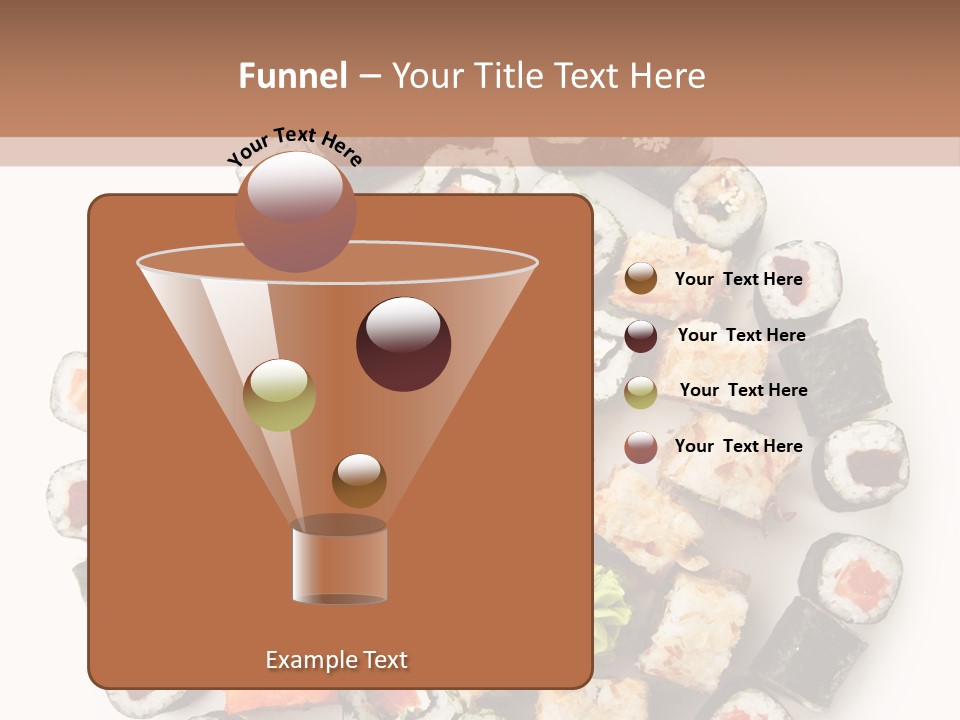 Fresh Wasabi Roll PowerPoint Template