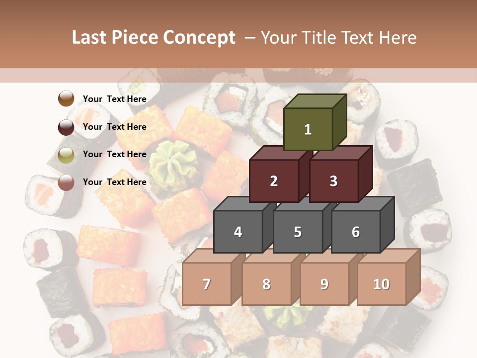 Fresh Wasabi Roll PowerPoint Template
