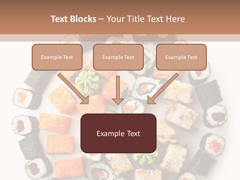 Fresh Wasabi Roll PowerPoint Template